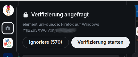Screenshot: Identität bestätigen 2