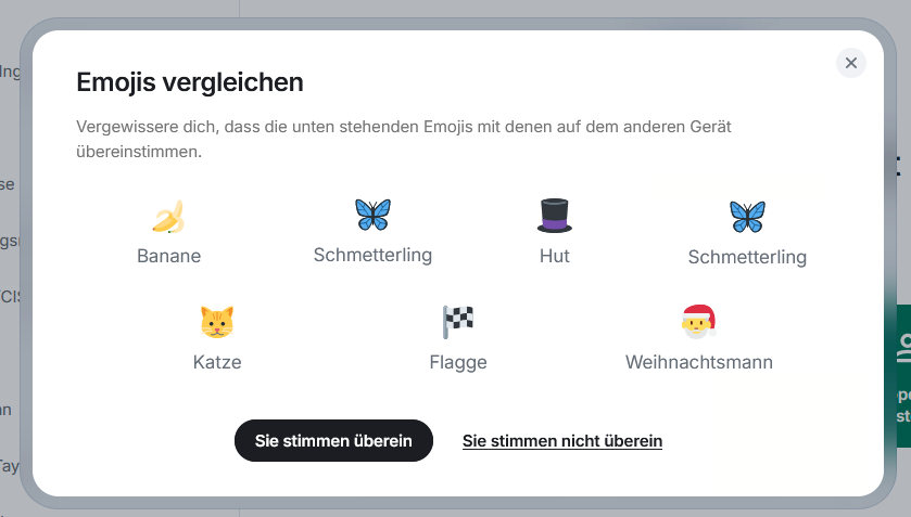 Screenshot: Identität bestätigen 3